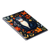 かわいい猫印刷用カバー付きノート ノートブック (右側)