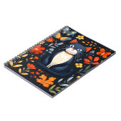 かわいい猫印刷用カバー付きノート ノートブック (左側)