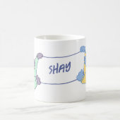 かわいい猫名前をカスタムするコーヒーマグ コーヒーマグカップ (中央)