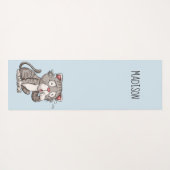 かわいい猫名前をカスタムする&カラーヨガマット ヨガマット (裏面(横))