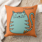 かわいい猫名前をカスタムする&カラー装飾用クッション クッション (ブランケット)