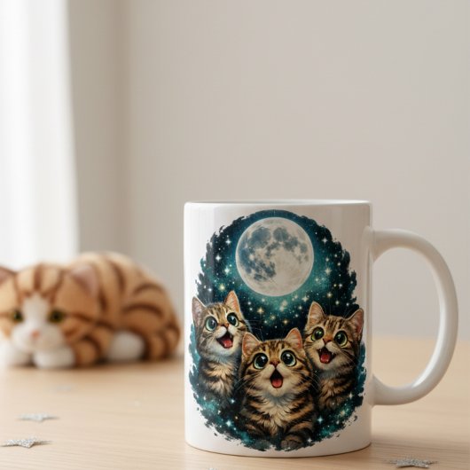かわいい猫好きのための天体のコーヒーカップ コーヒーマグカップ