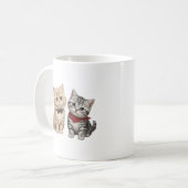 かわいい猫好きのコーヒーマグ コーヒーマグカップ (正面左)