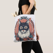 かわいい猫好きアートデザイン買今 トートバッグ (クローズアップ)