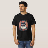 かわいい猫好きアートデザイン買今 Tシャツ (正面フル)