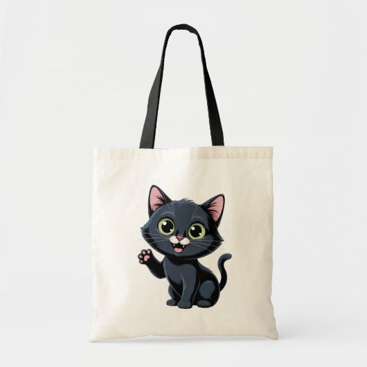 かわいい猫好きギフト かわいい子猫 ママ トートバッグ (正面)