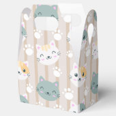 かわいい猫好きタイルパーティー フェイバーボックス (オープン)