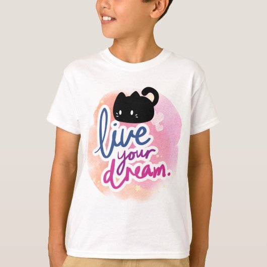 かわいい猫好きデザインTシャツ Tシャツ (正面)