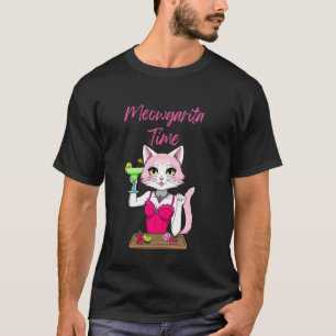 かわいい猫好きパーティー ミャウガリタクラブの夜遊び Tシャツ