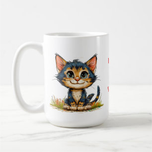 🐱 かわいい猫好きホームスタイルコーヒー 💚 コーヒーマグカップ