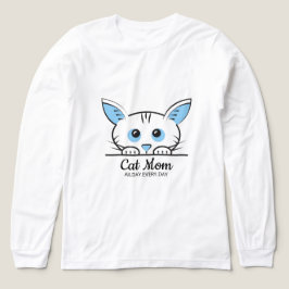 かわいい猫好きママTシャツ トライブレンドTシャツ