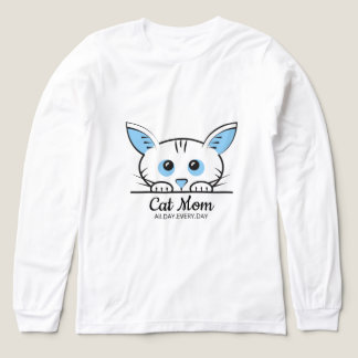 かわいい猫好きママTシャツ トライブレンドTシャツ