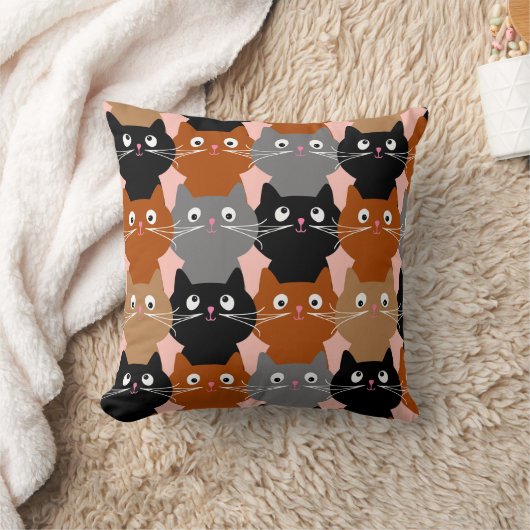 かわいい猫好き猫たち クッション (ブランケット)