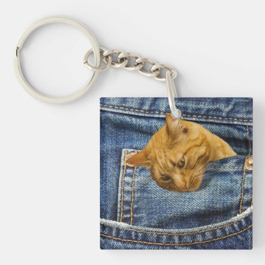 かわいい猫好き記念ギフト キーホルダー (正面)