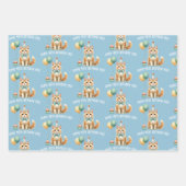 かわいい猫好き誕生祝いプレゼント ラッピングペーパーシート (正面2)