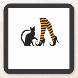 かわいい猫好き&ペットの親 スクエアペーパーコースター