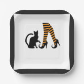 かわいい猫好き＆ペットの親 ペーパープレート (正面)