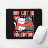 かわいい猫好き 私の猫は私のバレンタイン キテン ネコ マウスパッド (マウス)