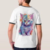 かわいい猫好き Tシャツ (裏面フル)