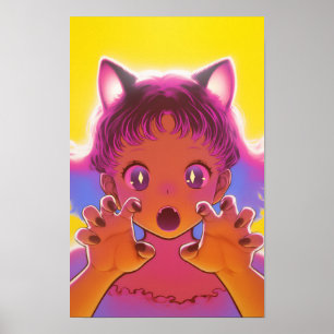 かわいい猫娘 ポスター