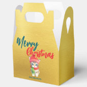 かわいい猫子猫サンタクリスマスズスイートメリークリスマス フェイバーボックス (見開き)