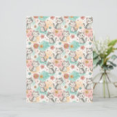 かわいい猫子猫柄スクラップブック紙 (スタンド正面)