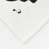 かわいい猫子猫遊の音符クレフ、 音符記号ミュージシャンAr フリースブランケット (角)