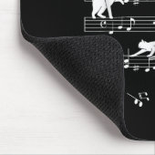 かわいい猫子猫遊の音符クレフ、 音符記号ミュージシャンAr マウスパッド (コーナー)