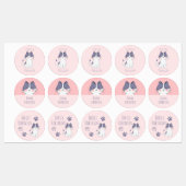 かわいい猫学校就学前ラベル ラベル (シート)