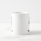 かわいい猫宇宙飛行士ねこママ愛人カスタム コーヒーマグカップ (中央)