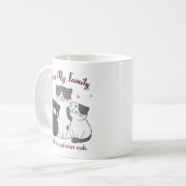 かわいい猫家族マグカップ 愛する家族 愛は始まり コーヒーマグカップ (正面左)