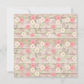 かわいい猫少女誕生パーティー招待状 招待状 (裏面)