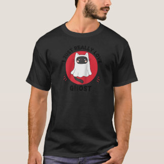 かわいい猫幽霊かわいい猫幽霊 Tシャツ
