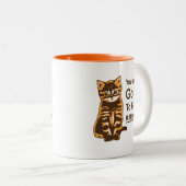 かわいい猫得マグ、私を子猫にしなさい ツートーンマグカップ (正面右)