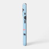 かわいい猫愛のアニメ携帯ケース iPhone 16ケース (左側面)