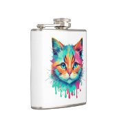 かわいい猫数々の顔色デザイン-89059 フラスク (右)