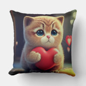 かわいい猫枕猫好き クッション (正面)