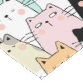 かわいい猫柄のテーブルクロス テーブルクロス (アングル)