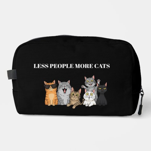かわいい猫柄の化粧ポーチ＆コスメケース ドップキット (正面)
