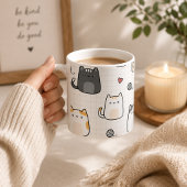 かわいい猫柄コーヒーマグ コーヒーマグカップ