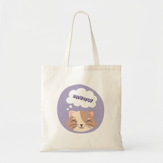かわいい猫柄トートバッグ トートバッグ (正面)