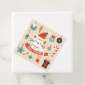 かわいい猫楽しむのクリスマスシーズン フェイバータグ (インサイチュ)