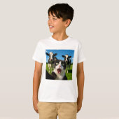かわいい猫牛の自撮りギフトアイデア Tシャツ (正面フル)
