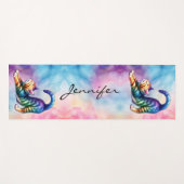 かわいい猫猫好きヨガマット ヨガマット (正面(横))