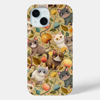 かわいい猫用ケース iPhone 15ケース