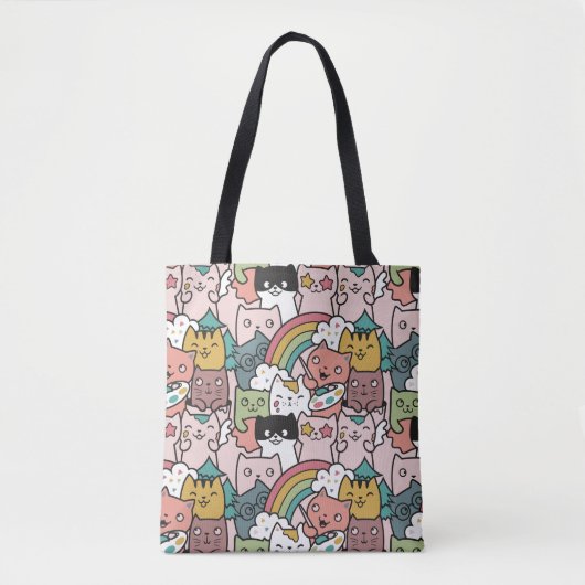 かわいい猫用トートバッグ トートバッグ (正面)