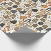 かわいい猫用ラッピング紙 ラッピングペーパー (角)