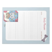 かわいい猫箱並みデイリープランナー ノートパッド (正面)