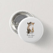 かわいい猫結婚たち 缶バッジ (正面&裏面)