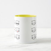 かわいい猫絵文字 マグカップ (中央)